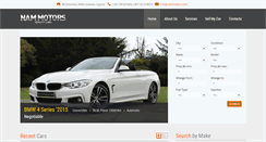 Desktop Screenshot of nammotors.com