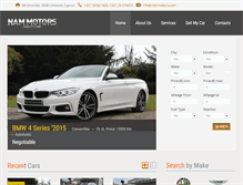 Tablet Screenshot of nammotors.com